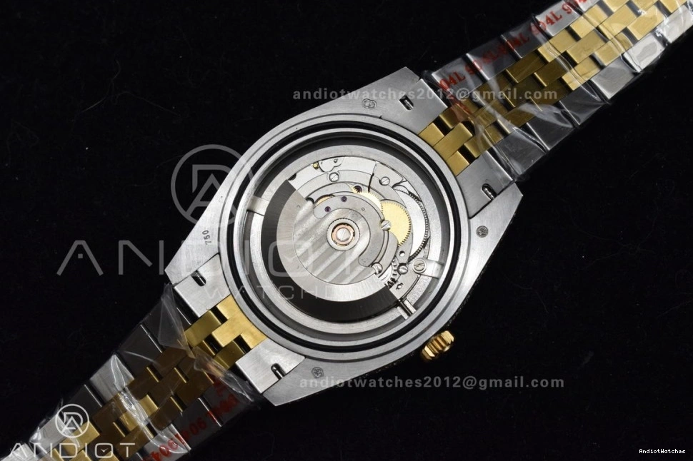 Roman Best DateJust Diamond Tone 41mm 2 Dial Gold Yellow Version 1196 Flexible TWD 0923